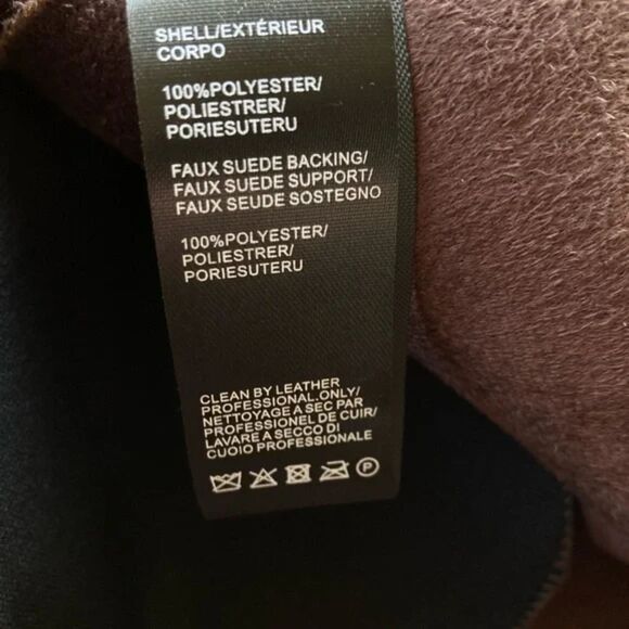 NWT Rebecca Minkoff Chocolate Brown Shearling Silver Hardware Toggle Jacket sz L - Picture 7 of 8